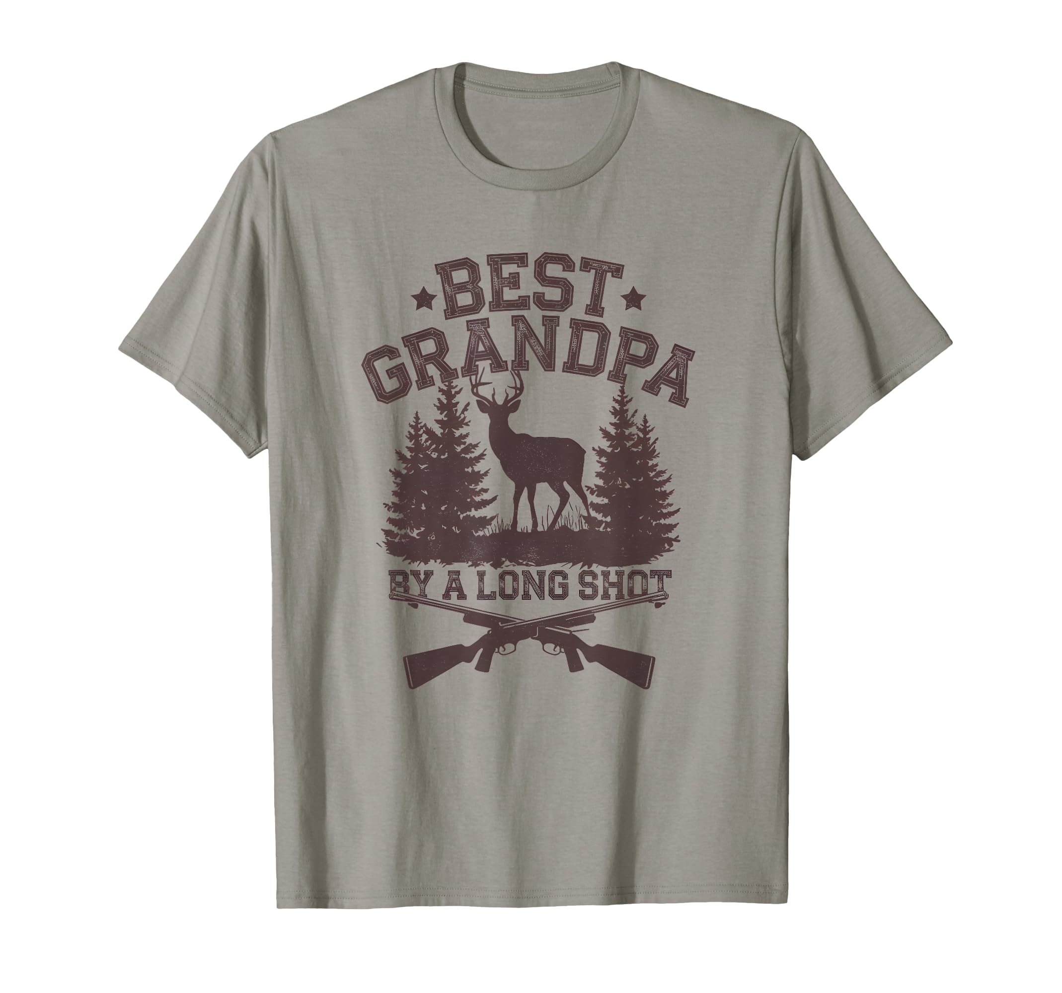 Best Grandpa Long Shot Deer T-Shirt - Casual Everyday Wear Men Women - T-Shirt, Sweatshirt, Hoodie