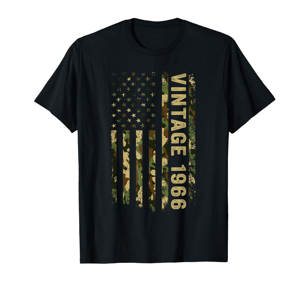 1966 60Th Birthday American Flag 60 Years T-Shirt - Unique Graphic Unisex - T-Shirt, Sweatshirt, Hoodie