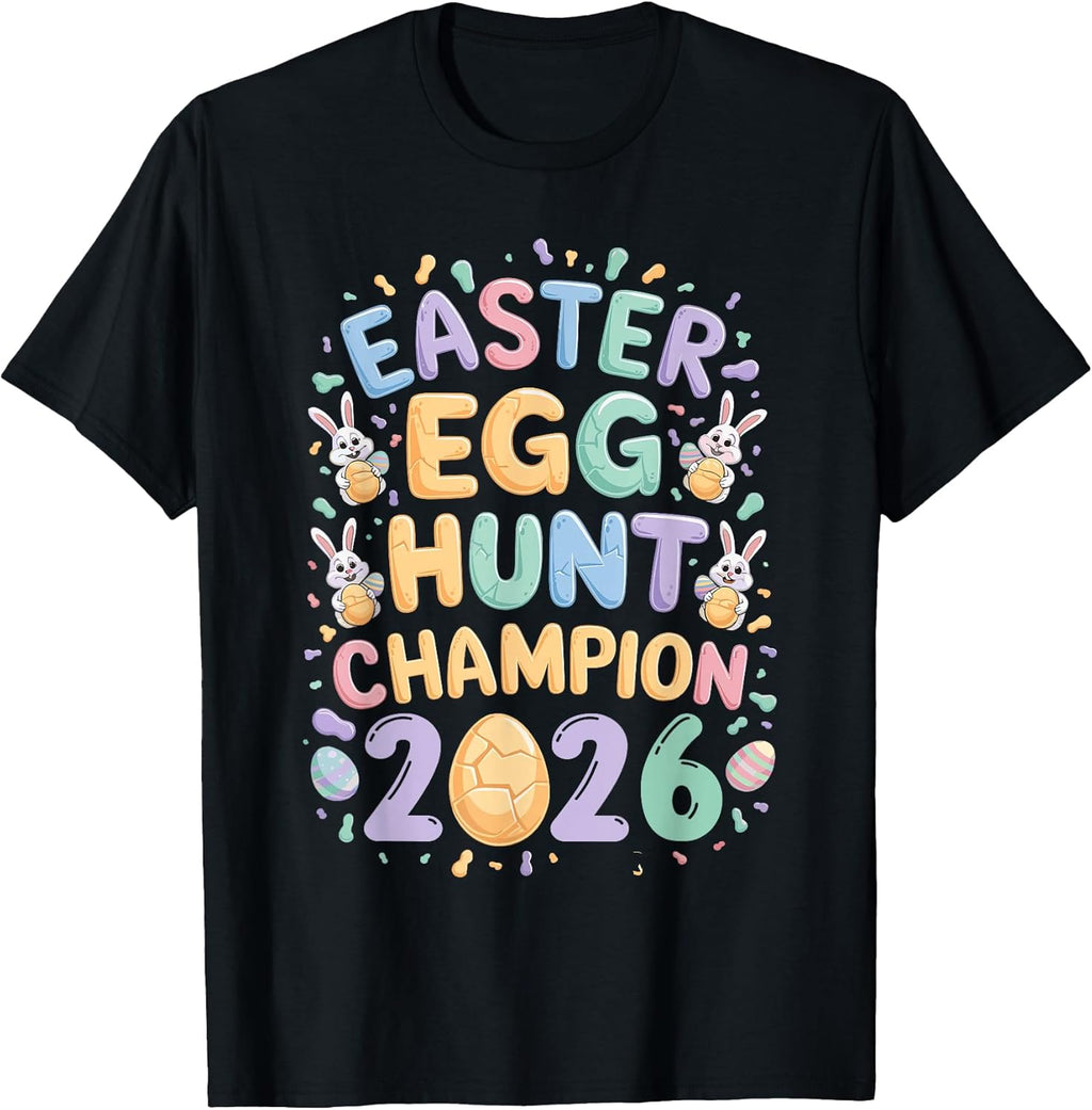 Easter Egg Hunt Champion 2026 Fun - Adult & Kids T-Shirts, Sweatshirts & Hoodies apparel design preview 1