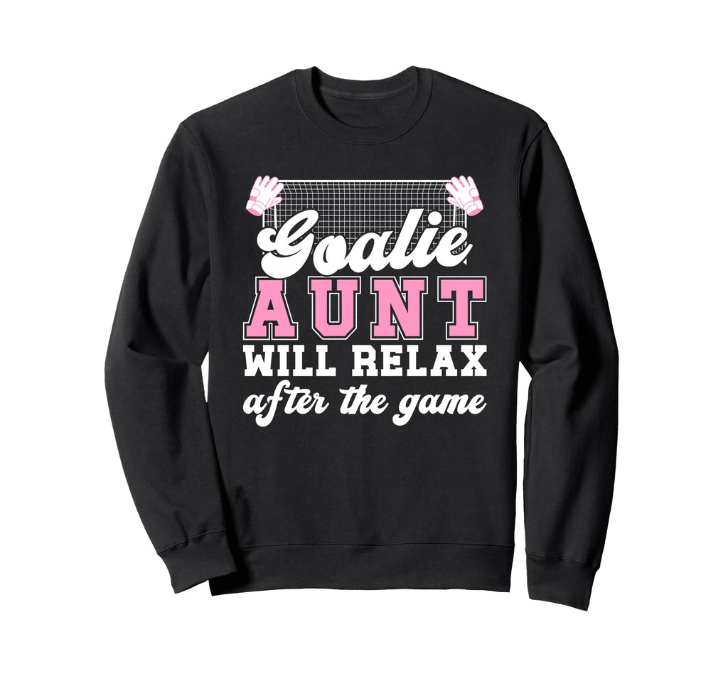 Funny Soccer Goalie Aunt Soccer Sweatshirt - Minimalist Print Men Women - T-Shirt, Sweatshirt, Hoodie