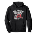 Best Truckin Dad Ever Big Rig Trucker Hoodie - Novelty Apparel Men Women - T-Shirt, Sweatshirt, Hoodie