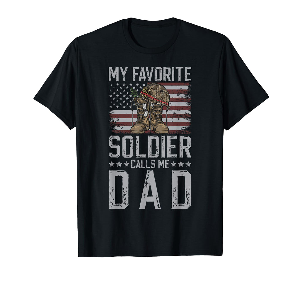 Proud Military Dad Soldier Dad T-Shirt - Custom Art Print for Adults - T-Shirt, Sweatshirt, Hoodie