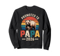 Promoted To Papa 2026 Proud Dad Sweatshirt - Fun Novelty Design for Adults - T-Shirt, Sweatshirt, Hoodie