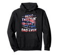 Patriotic Trucker Dad Funny Truck Driver Hoodie - Streetwear Style Unisex - T-Shirt, Sweatshirt, Hoodie
