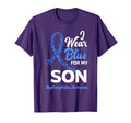 I Wear Blue My Son Mom Dad T-Shirt - Fun Novelty Design for Adults - T-Shirt, Sweatshirt, Hoodie