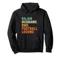 Bajan Husband Dad Football Legend Hoodie - Streetwear Style for Adults - T-Shirt, Sweatshirt, Hoodie
