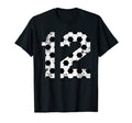Soccer 12 Jersey Number T-Shirt - Unique Graphic for Adults - T-Shirt, Sweatshirt, Hoodie