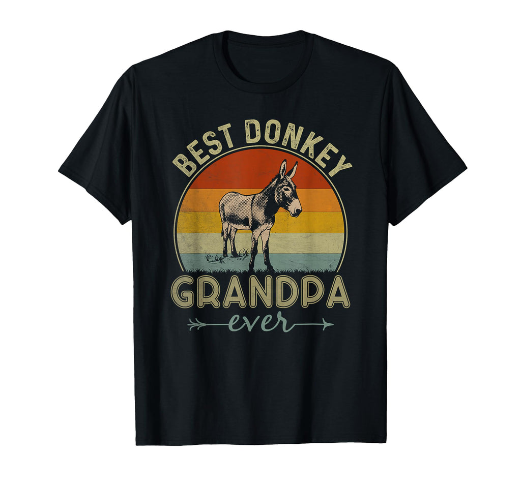 Best Donkey Grandpa Ever Donkey T-Shirt - Novelty Apparel for Adults - T-Shirt, Sweatshirt, Hoodie