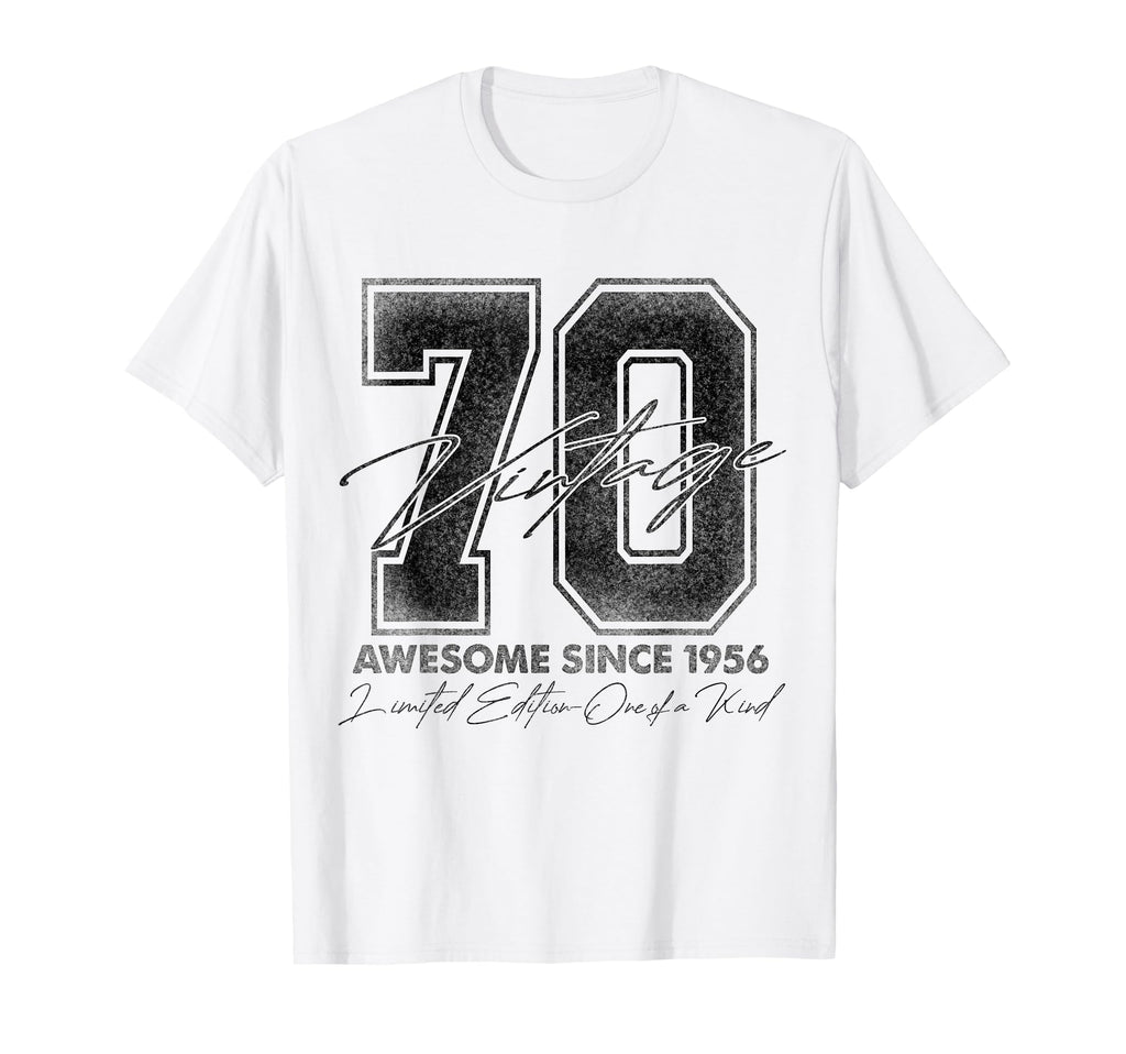 70 Year Old Gifts 1956 70Th Birthday T-Shirt - Graphic Print Men Women - T-Shirt, Sweatshirt, Hoodie
