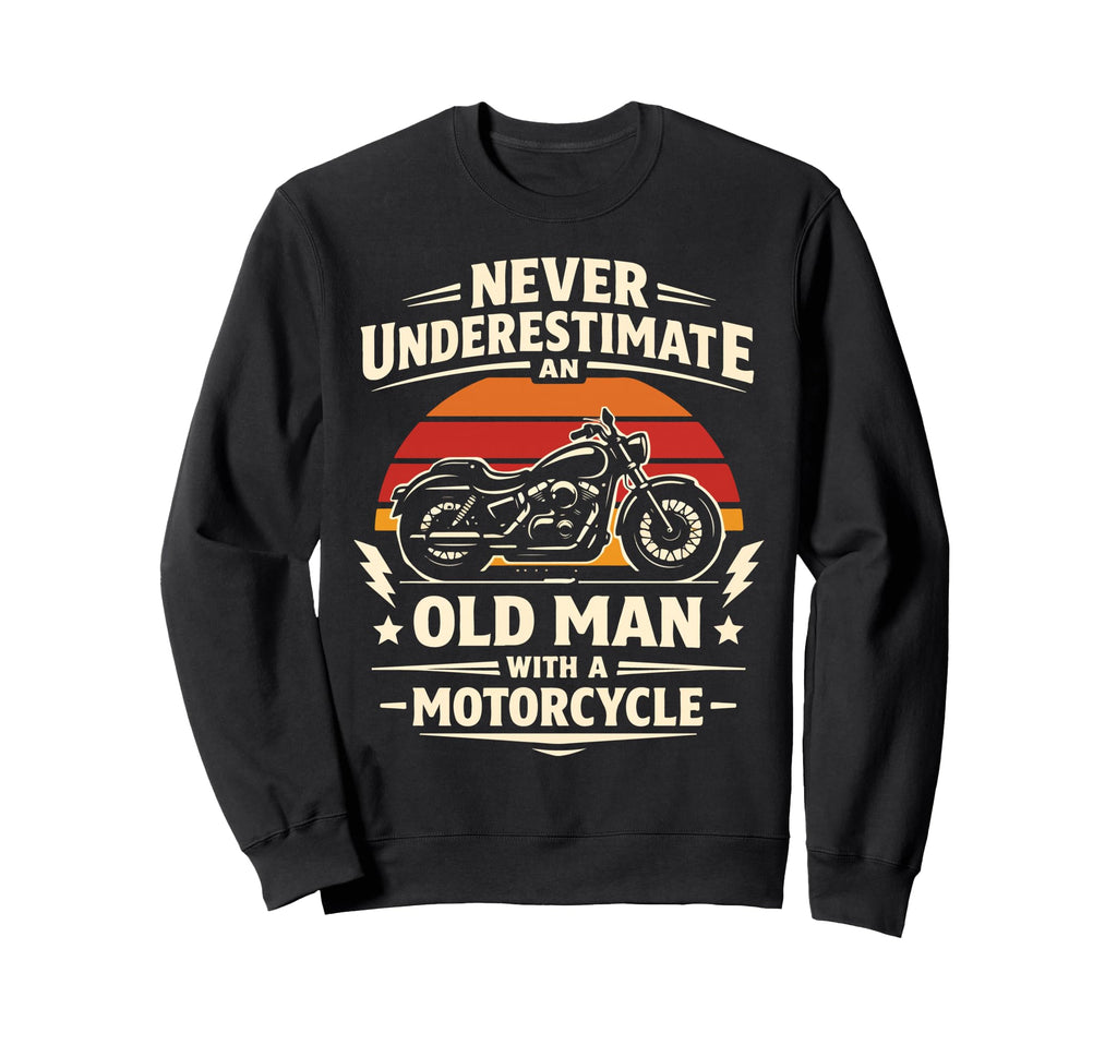 Motorcycle Biker Female Never Sweatshirt - Trendy Graphic for Adults - T-Shirt, Sweatshirt, Hoodie