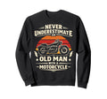 Motorcycle Biker Female Never Sweatshirt - Trendy Graphic for Adults - T-Shirt, Sweatshirt, Hoodie