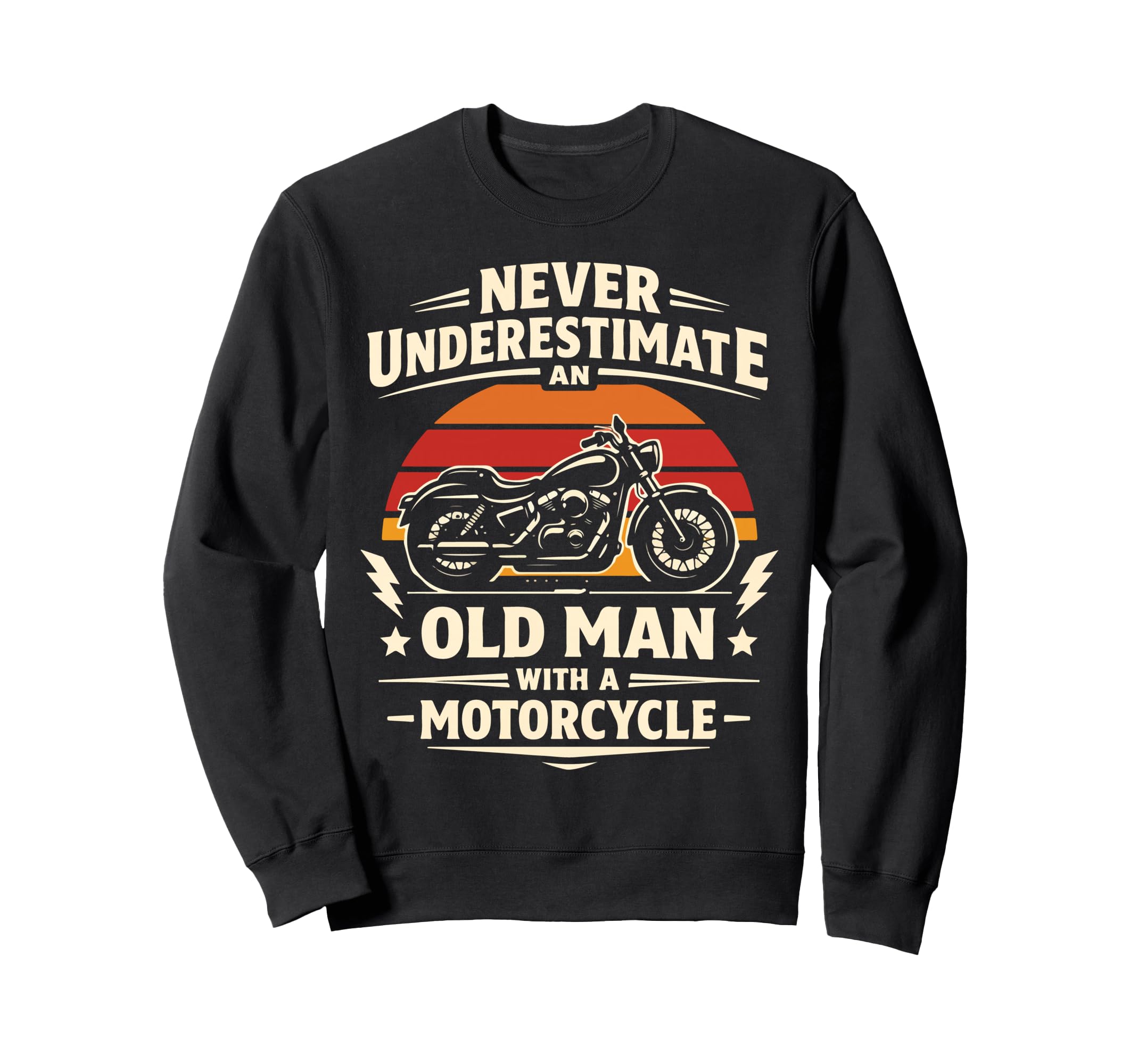 Motorcycle Biker Female Never Sweatshirt - Trendy Graphic for Adults - T-Shirt, Sweatshirt, Hoodie
