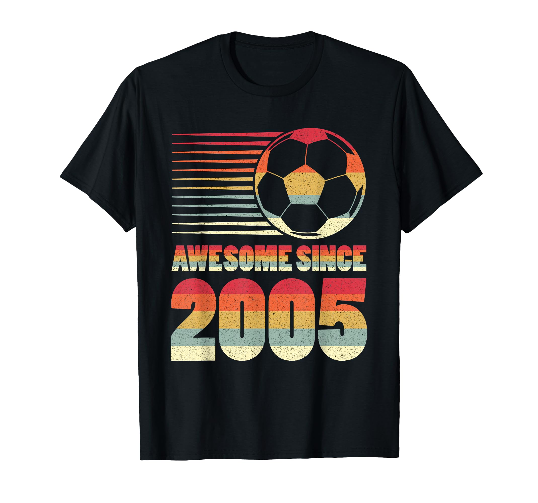 Awesome Since 2005 Soccer 21St Birthday T-Shirt - Unique Graphic Men Women - T-Shirt, Sweatshirt, Hoodie