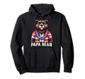 Papa Bear Gifts Funny Birthday Fun Hoodie - Aesthetic Graphic Men Women - T-Shirt, Sweatshirt, Hoodie