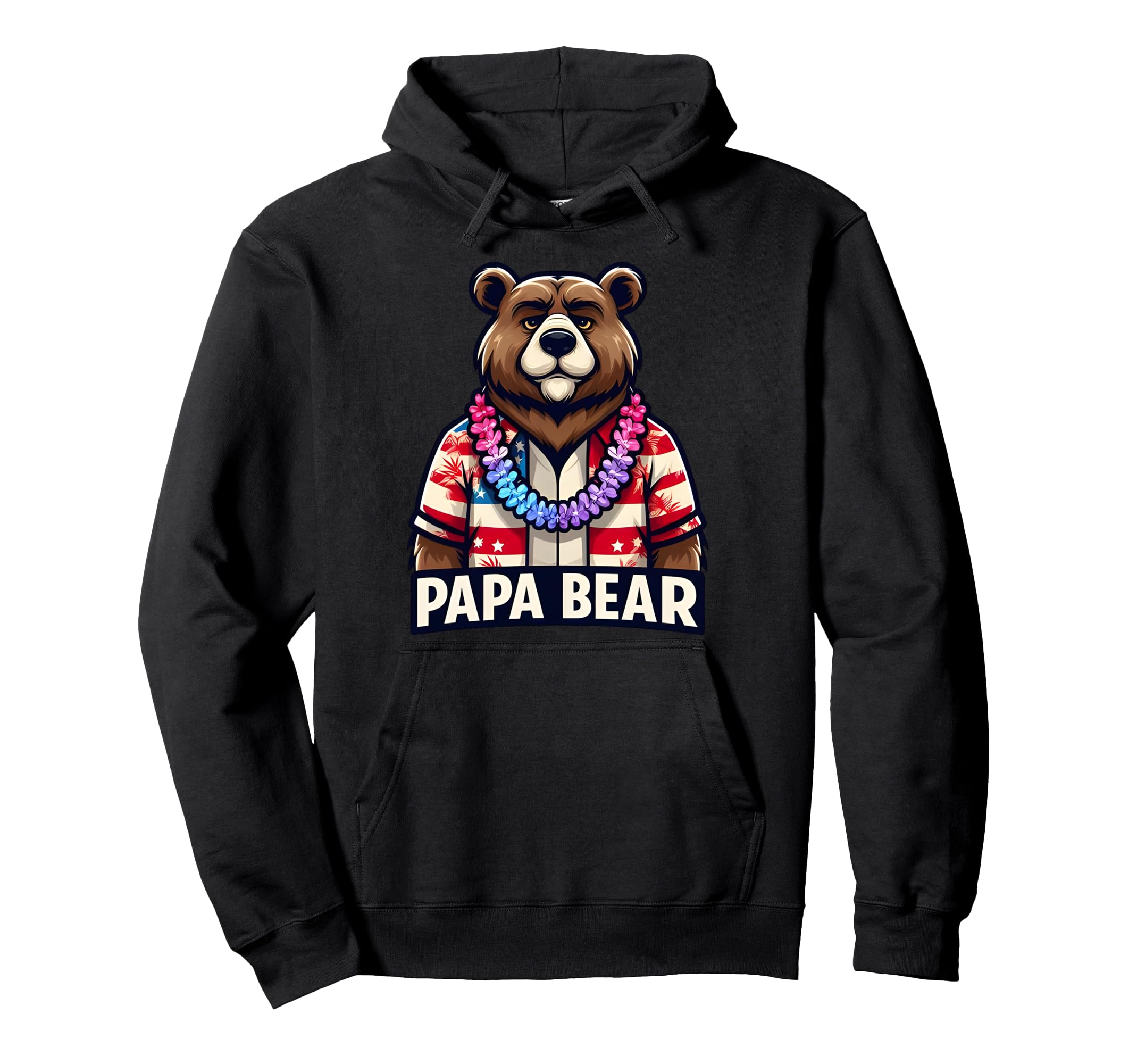 Papa Bear Gifts Funny Birthday Fun Hoodie - Aesthetic Graphic Men Women - T-Shirt, Sweatshirt, Hoodie
