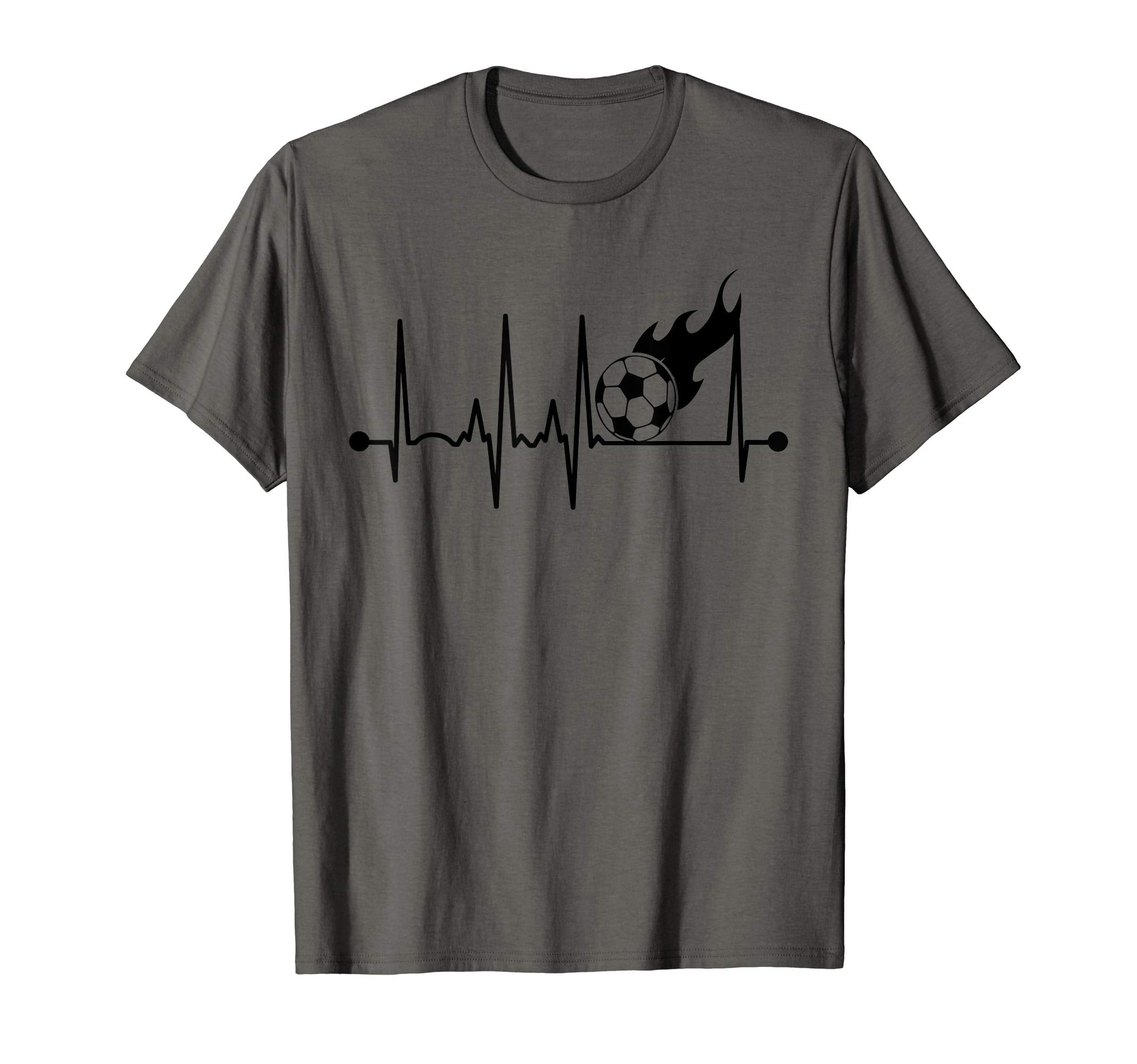 Soccer Heartbeat Soccer Lover T-Shirt - Minimalist Print Unisex - T-Shirt, Sweatshirt, Hoodie