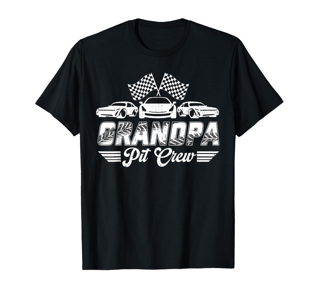 Grandpa Pit Crew Birthday Party Race T-Shirt - Custom Art Print for Adults - T-Shirt, Sweatshirt, Hoodie