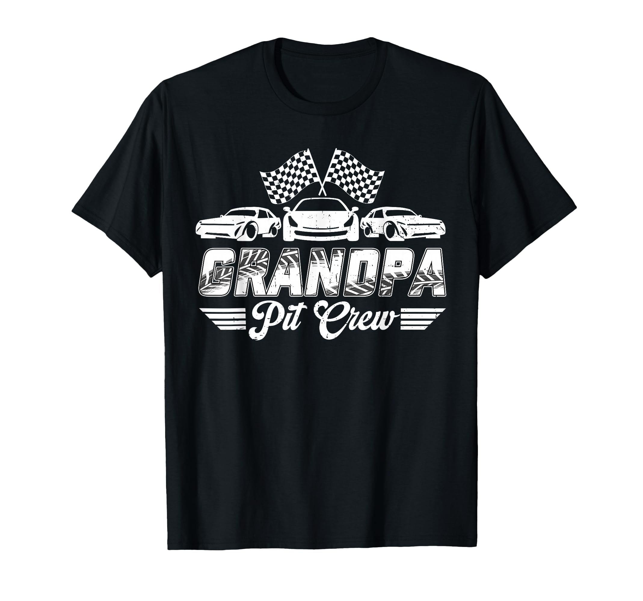 Grandpa Pit Crew Birthday Party Race T-Shirt - Custom Art Print for Adults - T-Shirt, Sweatshirt, Hoodie