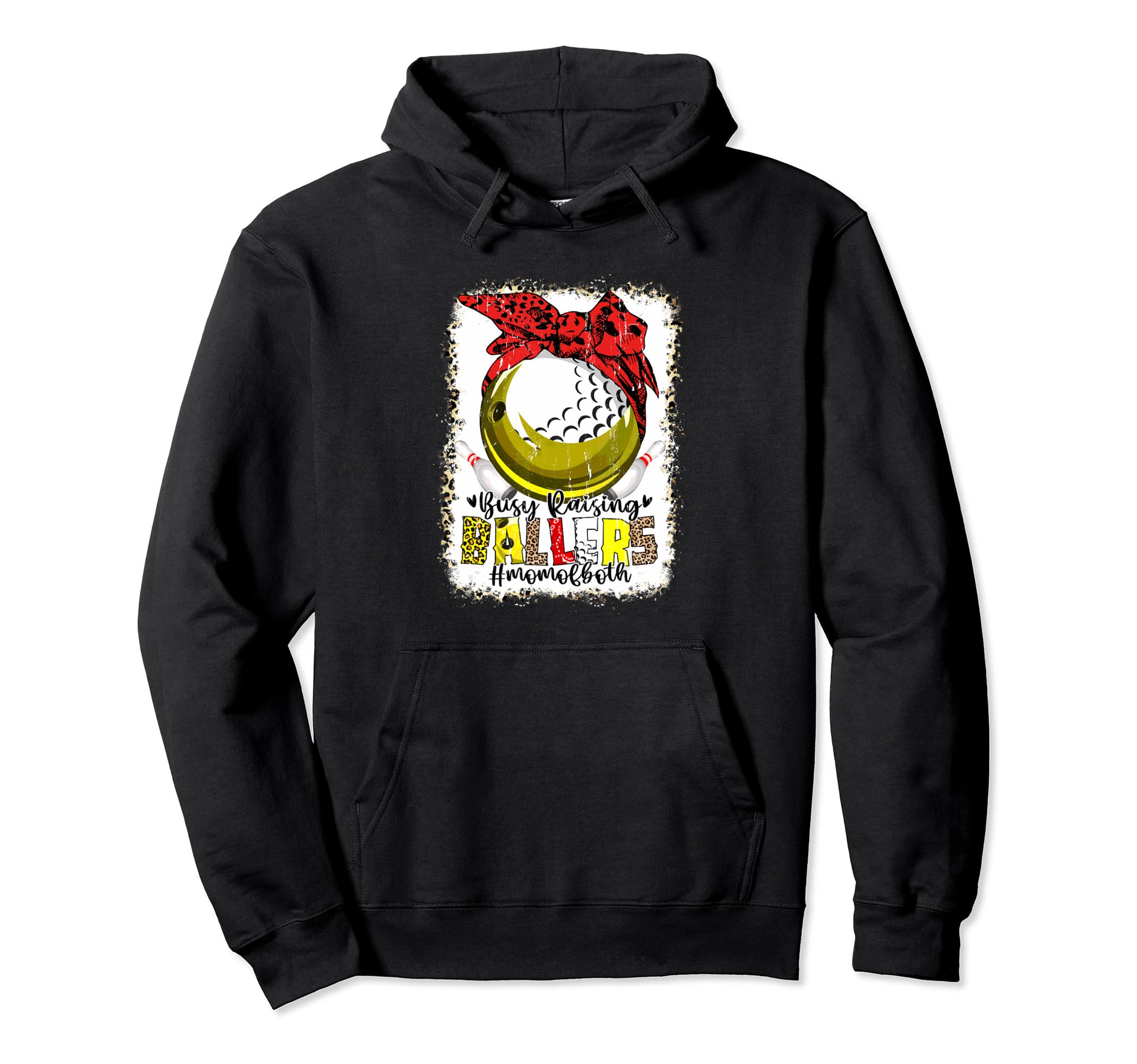 Busy Raising Ballers Baseball Softball Hoodie - Graphic Print Men Women - T-Shirt, Sweatshirt, Hoodie