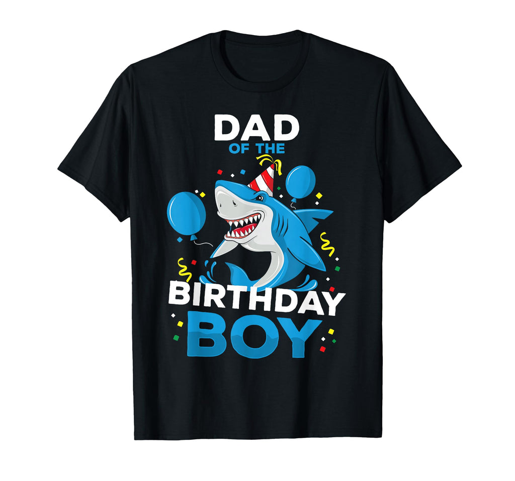Dad Birthday Shark Ocean Theme T-Shirt - Trendy Graphic for Adults - T-Shirt, Sweatshirt, Hoodie