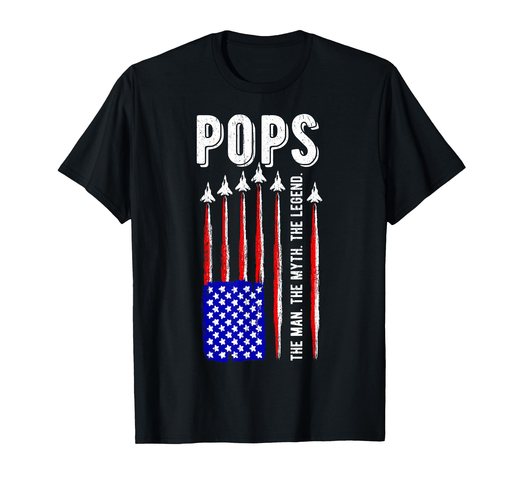 Usa American Flag Pops Myth Legend T-Shirt - Novelty Apparel Men Women - T-Shirt, Sweatshirt, Hoodie