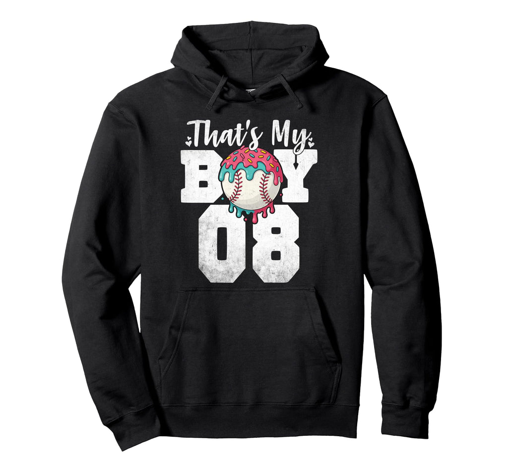 Thats My Baseball 8 Number Mom Dad 8 Hoodie - Trendy Graphic Unisex - T-Shirt, Sweatshirt, Hoodie