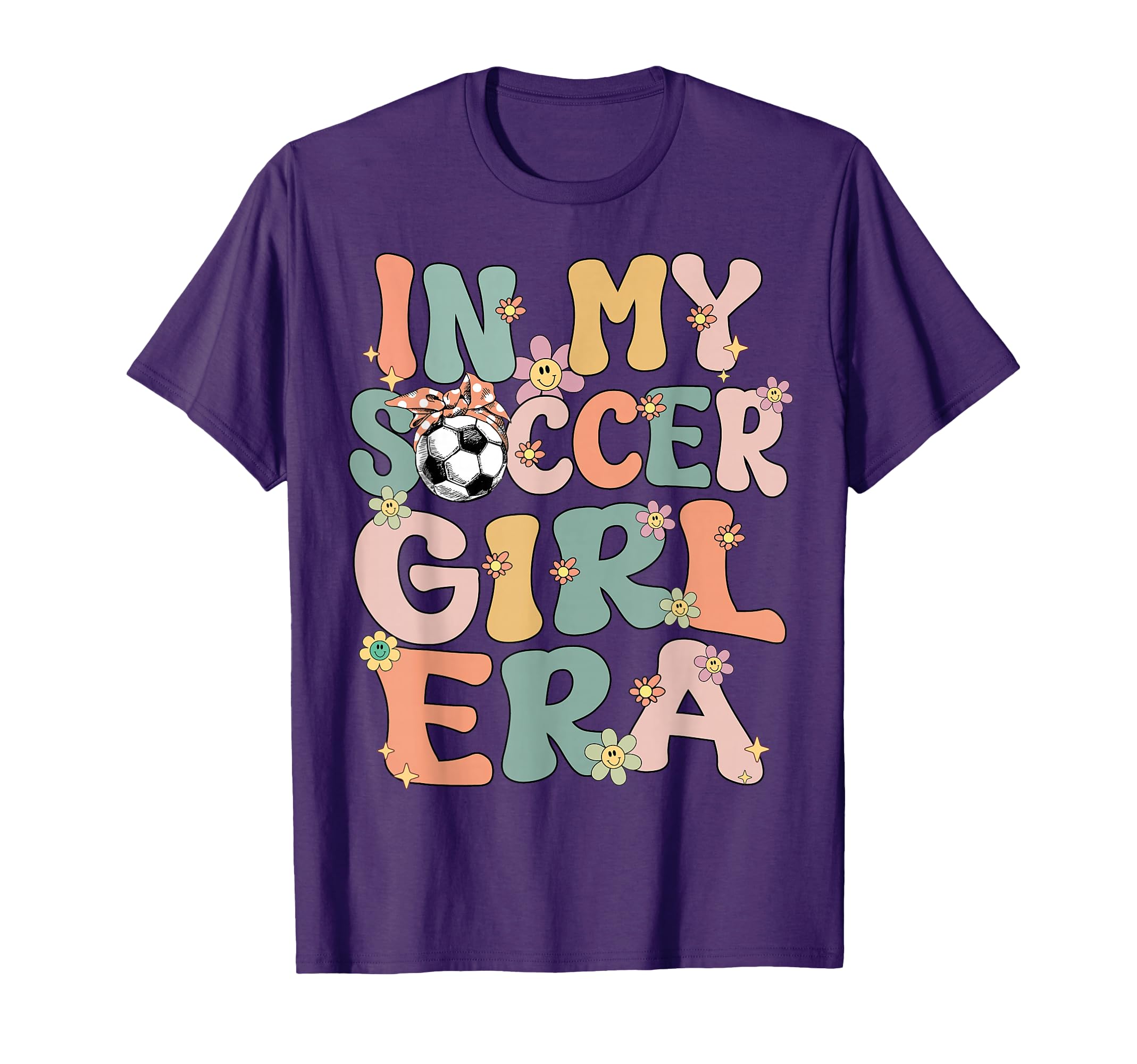 My Soccer Era Groovy Soccer Soccer T-Shirt - Custom Art Print for Adults - T-Shirt, Sweatshirt, Hoodie