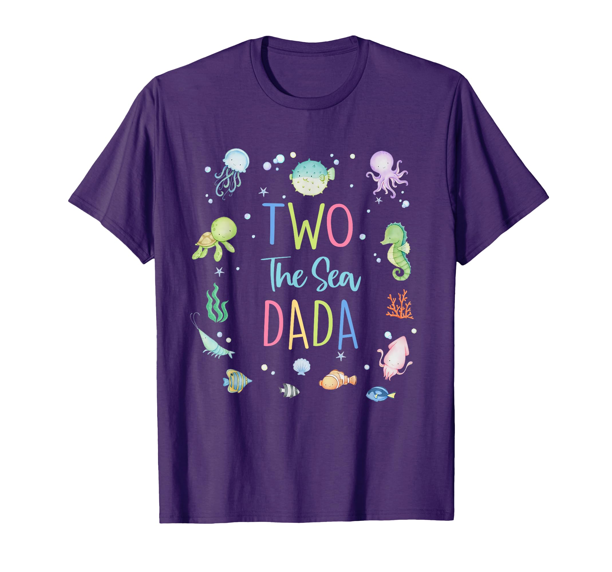 Two Sea Dada 2Nd Birthday Matching T-Shirt - Minimalist Print Men Women - T-Shirt, Sweatshirt, Hoodie