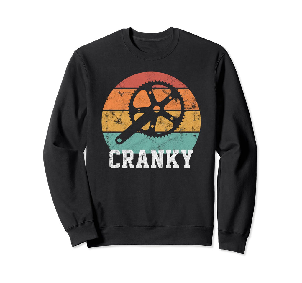 Funny Biking Cranky Gift Or Dad Sweatshirt - Minimalist Print for Adults - T-Shirt, Sweatshirt, Hoodie