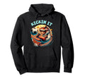 Kickin It Soccer Player T Rex Dinosaur Hoodie - Unique Graphic for Adults - T-Shirt, Sweatshirt, Hoodie