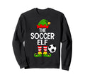Soccer Elf Matching Family Elf Squad Sweatshirt - Unique Graphic Men Women - T-Shirt, Sweatshirt, Hoodie