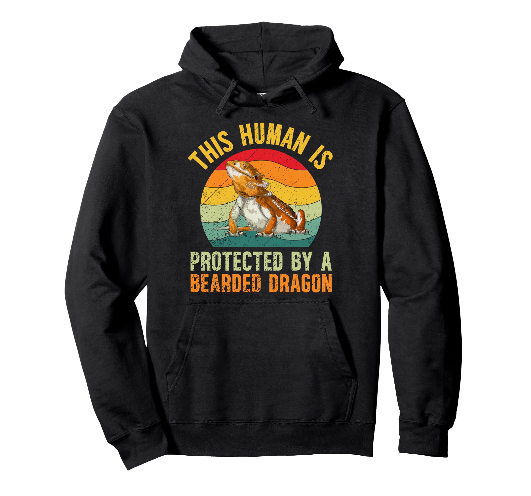 Protected Bearded Dragon Owner Bearded Hoodie - Graphic Print Men Women - T-Shirt, Sweatshirt, Hoodie