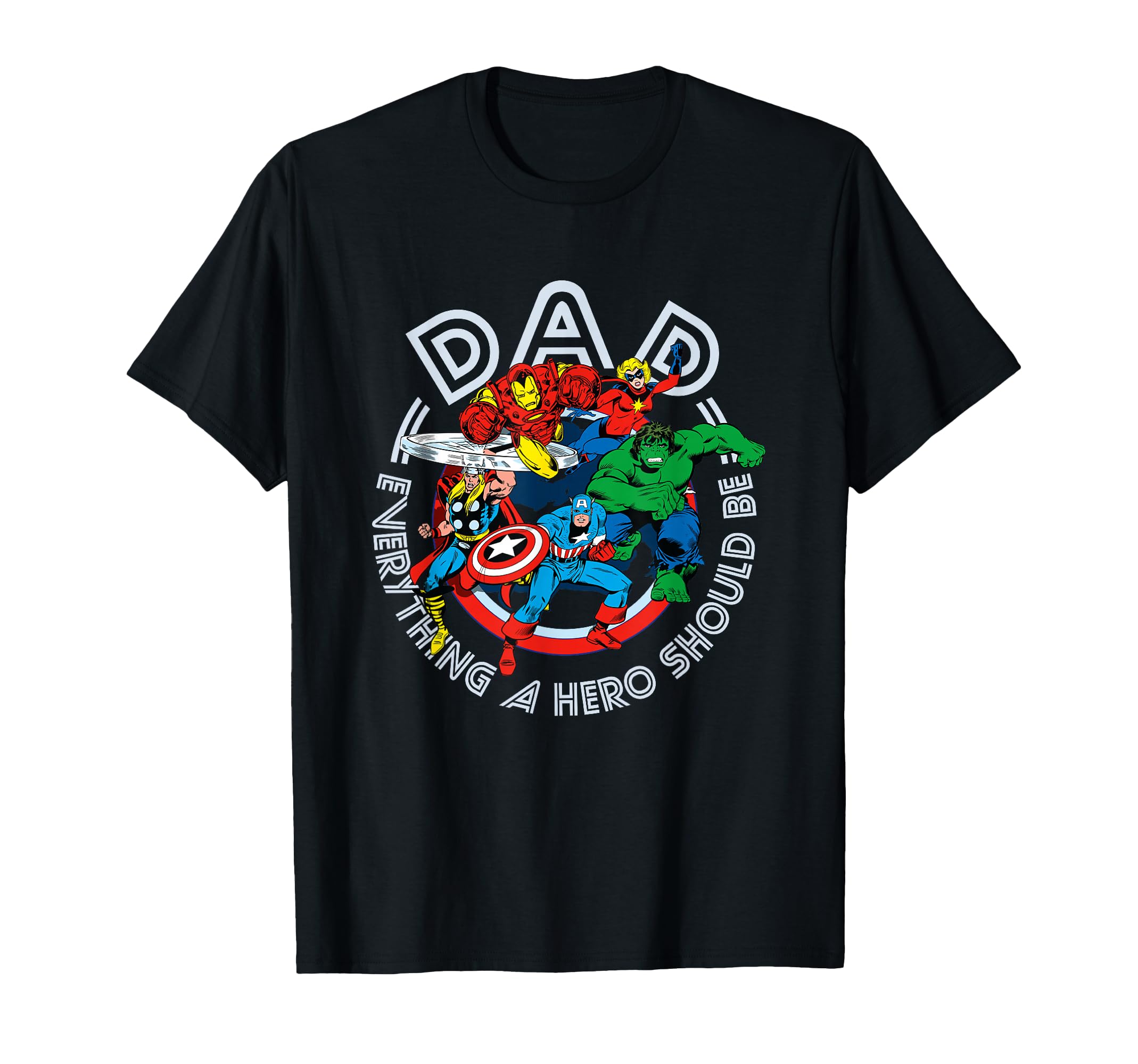 Marvel Comics Fathers Day Avengers Hero Dad T-Shirt - Trendy Graphic Unisex - T-Shirt, Sweatshirt, Hoodie