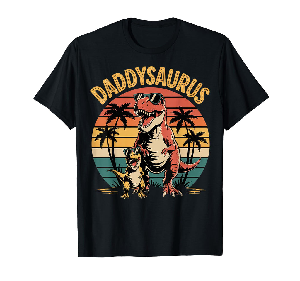 Daddysaurus Dinosaur Fathers Day T-Shirt - Custom Art Print for Adults - T-Shirt, Sweatshirt, Hoodie