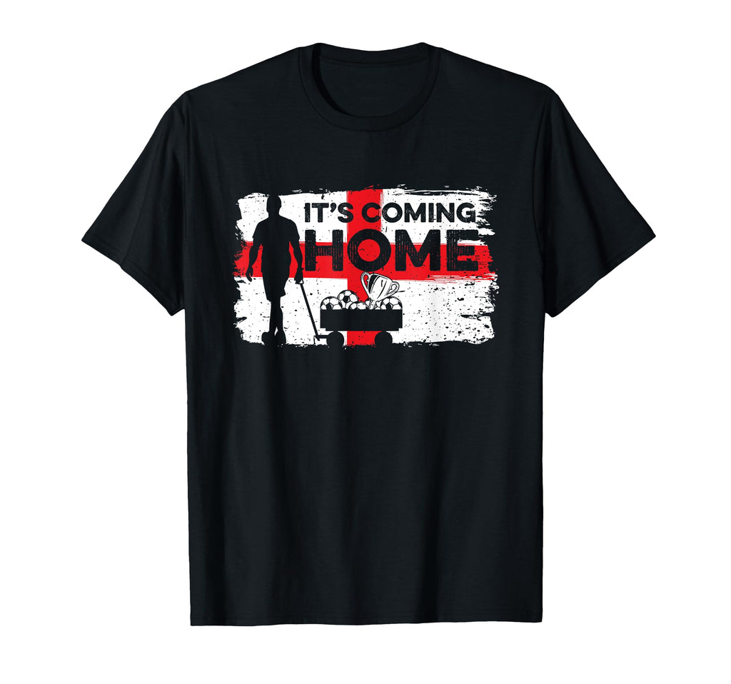 Coming Home England Flag Football T-Shirt - Casual Everyday Wear Unisex - T-Shirt, Sweatshirt, Hoodie