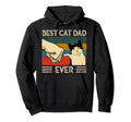 Best Cat Dad Ever Cat Lover Owner Hoodie - Minimalist Print for Adults - T-Shirt, Sweatshirt, Hoodie