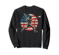 Baseball Us Flag Baseball Lover Sweatshirt - Novelty Apparel for Adults - T-Shirt, Sweatshirt, Hoodie