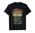 March 1996 Old 30Th Birthday T-Shirt - Aesthetic Graphic for Adults - T-Shirt, Sweatshirt, Hoodie