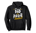 Proud Dad 2024 Graduate Senior 24 Hoodie - Graphic Print for Adults - T-Shirt, Sweatshirt, Hoodie