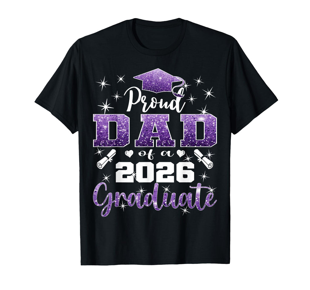 Super Proud Dad 2026 Graduate Senior T-Shirt - Custom Art Print Unisex - T-Shirt, Sweatshirt, Hoodie