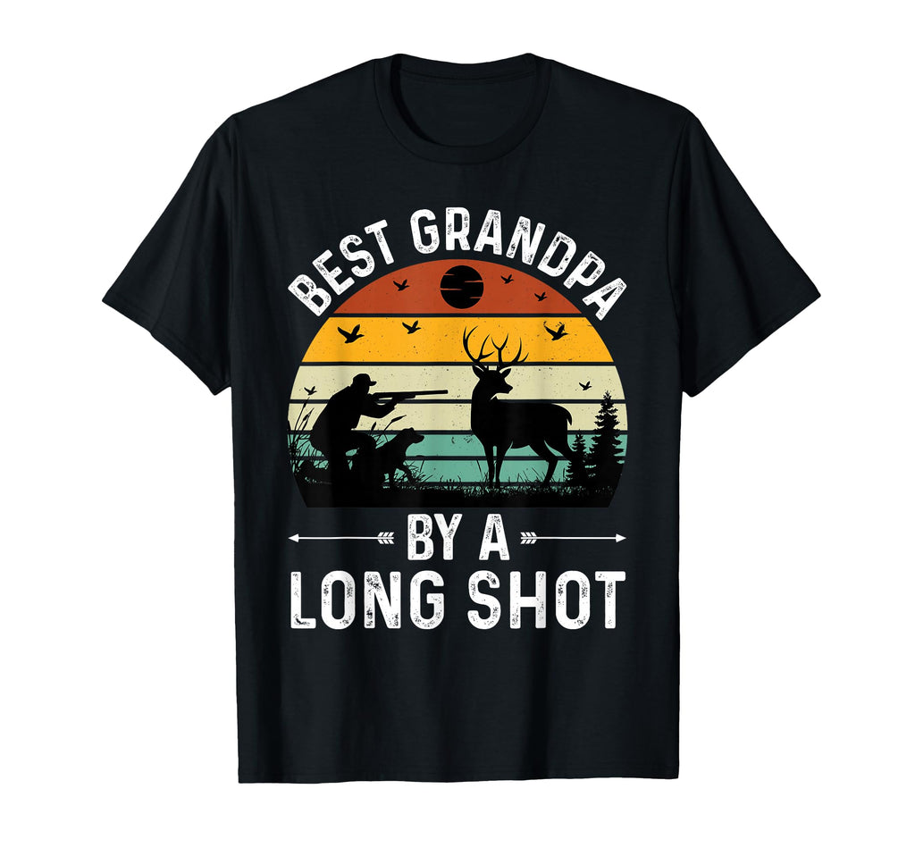 Best Grandpa Long Shot Hunting T-Shirt - Casual Everyday Wear for Adults - T-Shirt, Sweatshirt, Hoodie