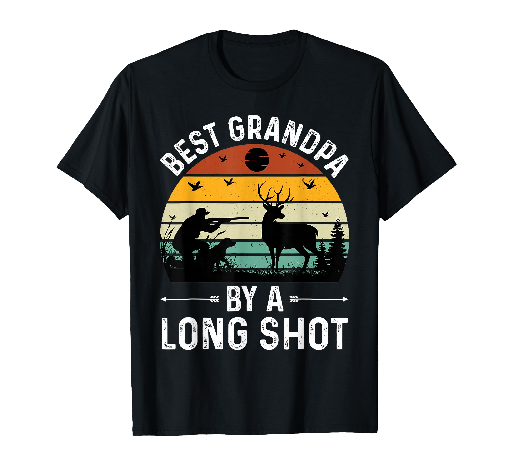 Best Grandpa Long Shot Hunting T-Shirt - Casual Everyday Wear for Adults - T-Shirt, Sweatshirt, Hoodie