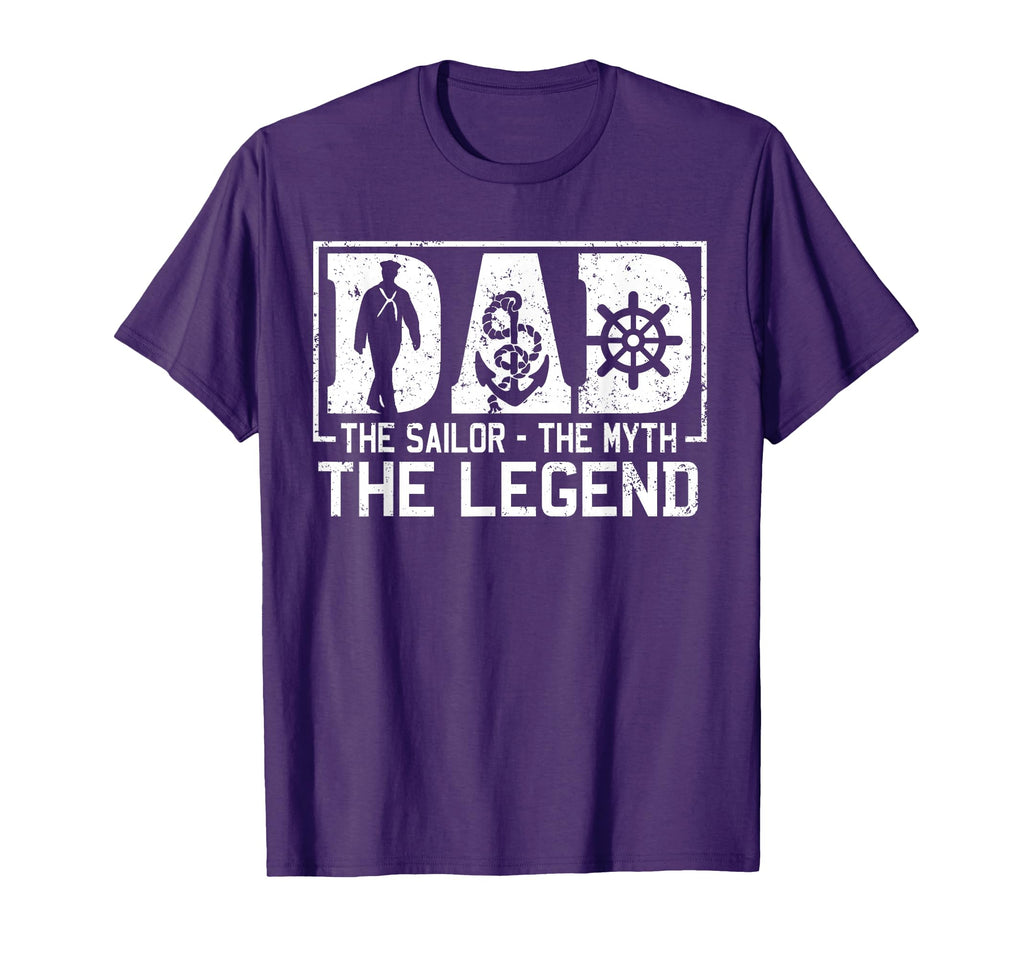 Dad Sailor Myth Legend T-Shirt - Aesthetic Graphic Unisex - T-Shirt, Sweatshirt, Hoodie