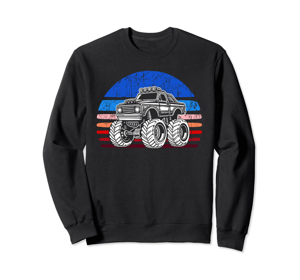 Monster Truck Dad Fathers Day Click More Hoodie - Novelty Apparel Unisex - T-Shirt, Sweatshirt, Hoodie