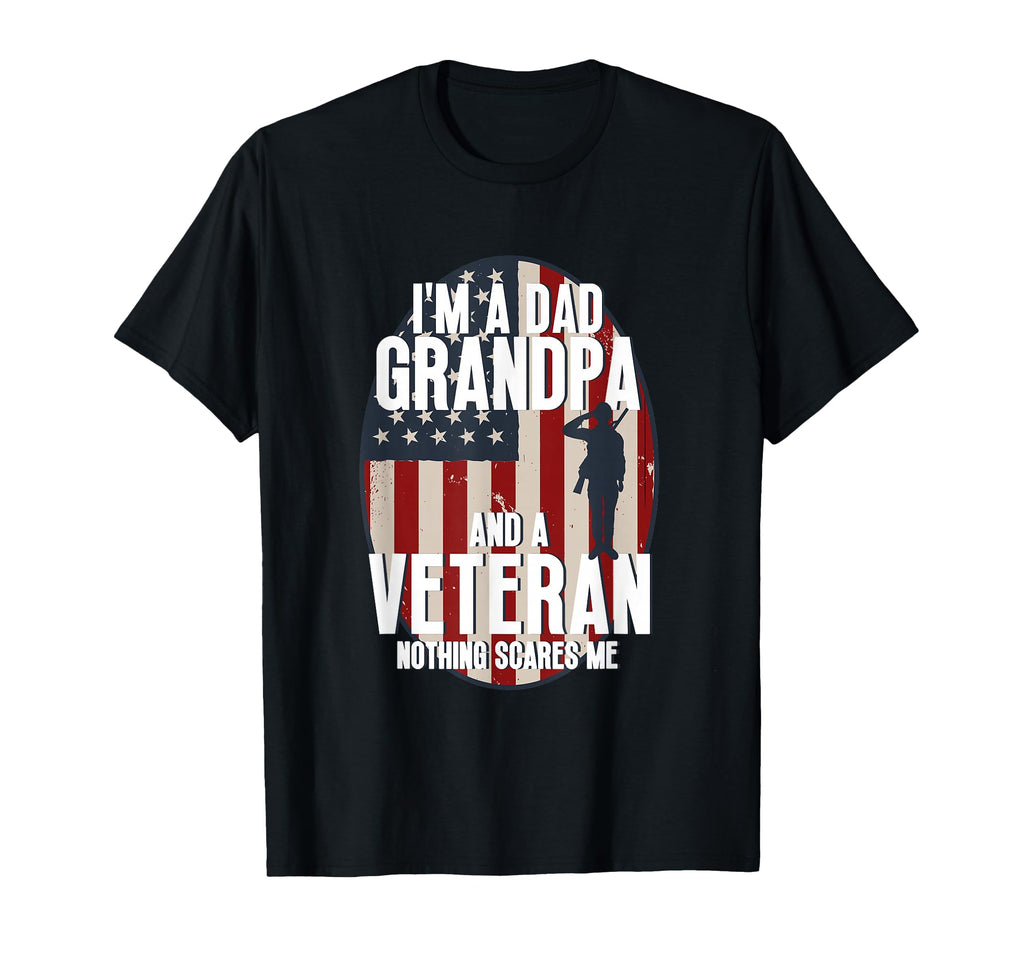 Veteran Dad Mom Grandpa American T-Shirt - Casual Everyday Wear for Adults - T-Shirt, Sweatshirt, Hoodie