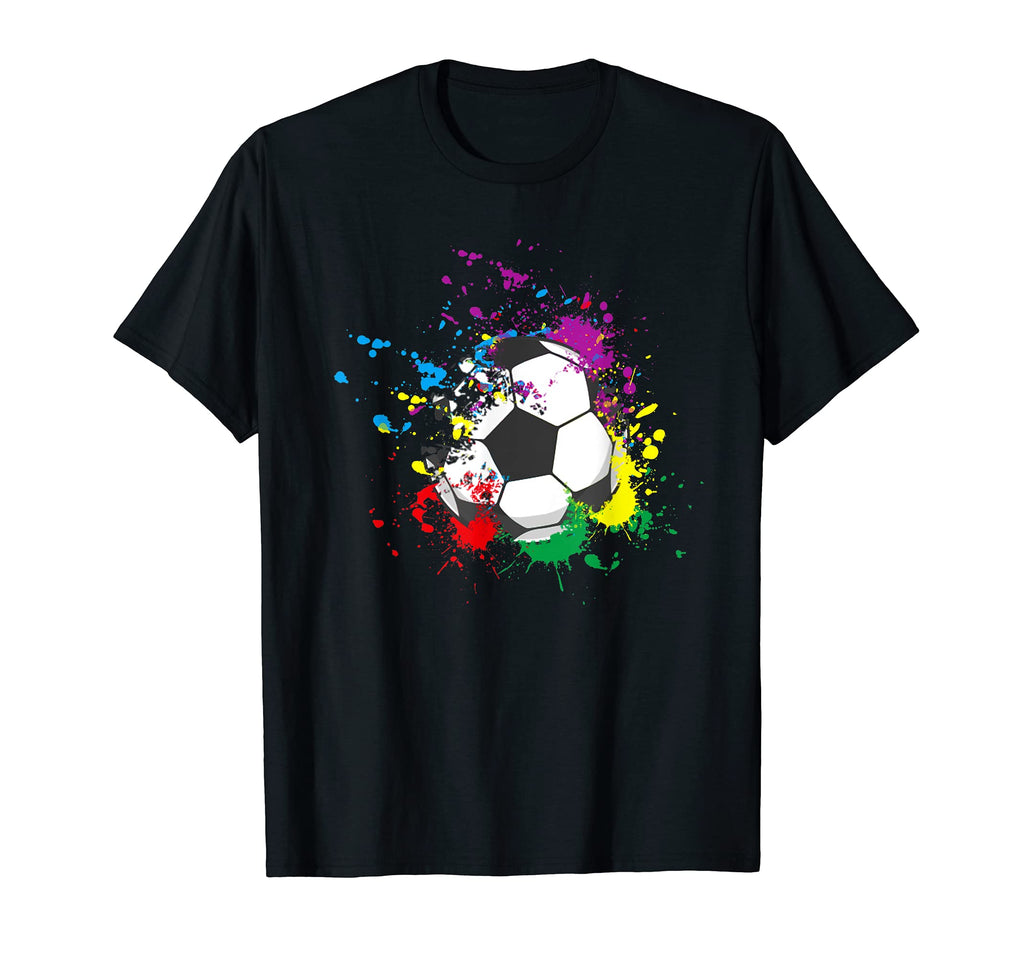 Splash Soccer Ball T-Shirt - Custom Art Print Men Women - T-Shirt, Sweatshirt, Hoodie