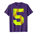 Softball 5 Jersey Number T-Shirt - Unique Graphic Men Women - T-Shirt, Sweatshirt, Hoodie