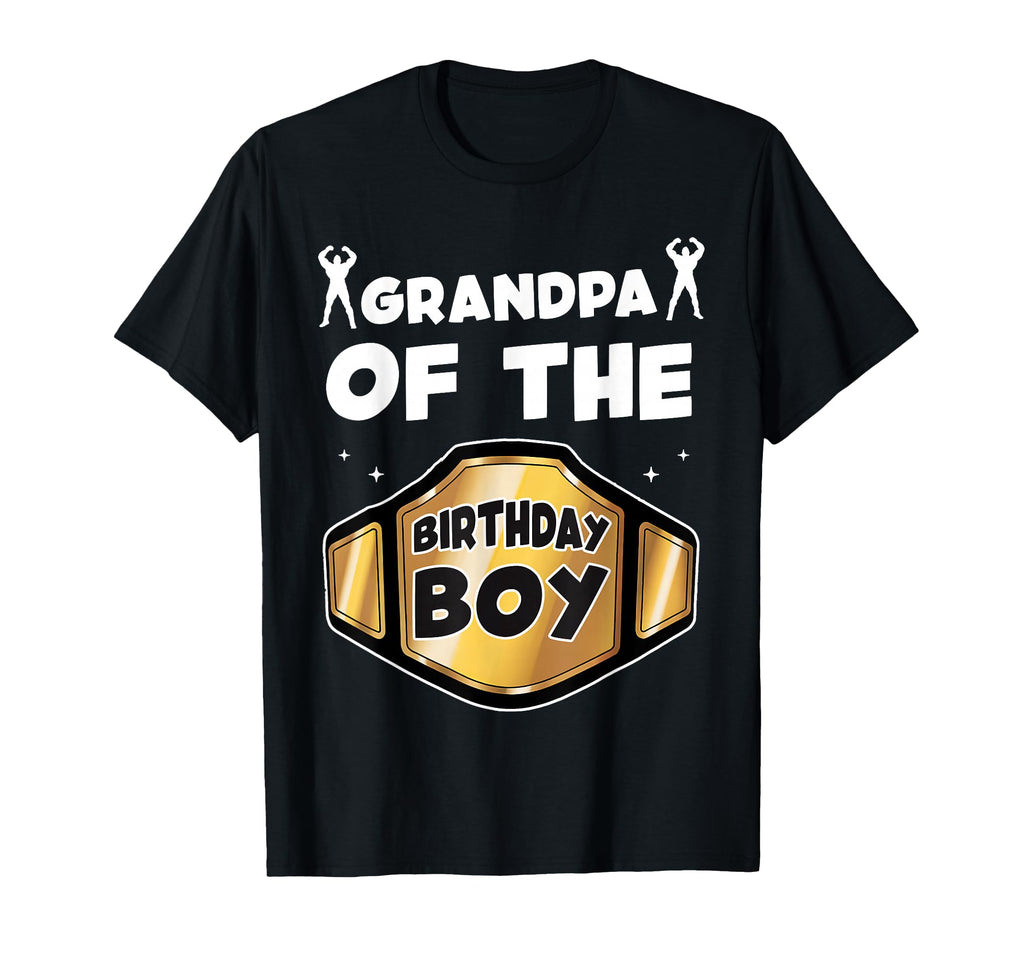 Grandpa Birthday Wrestling Belt T-Shirt - Aesthetic Graphic Men Women - T-Shirt, Sweatshirt, Hoodie