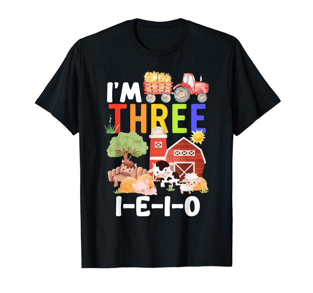 Im Three I E I O 3 Years Old Farm T-Shirt - Trendy Graphic Men Women - T-Shirt, Sweatshirt, Hoodie