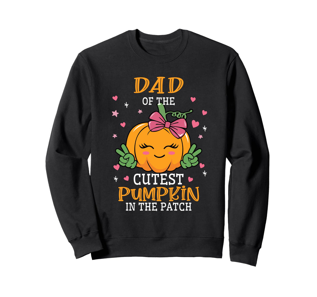 Dad Patchs Cutest Pumpkin Fall Sweatshirt - Custom Art Print Men Women - T-Shirt, Sweatshirt, Hoodie